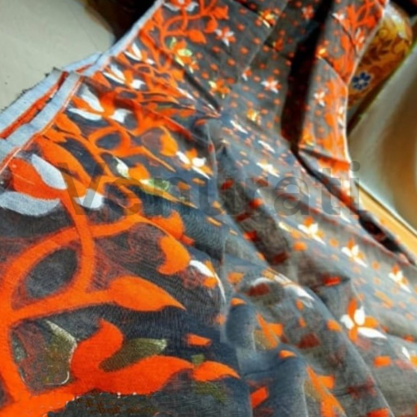 Authentic Dhakai Jamdani Saree for Womens Soft Jamdani Saree Comfortable Rich Work Handloom Jamdani Sari Gift for wife