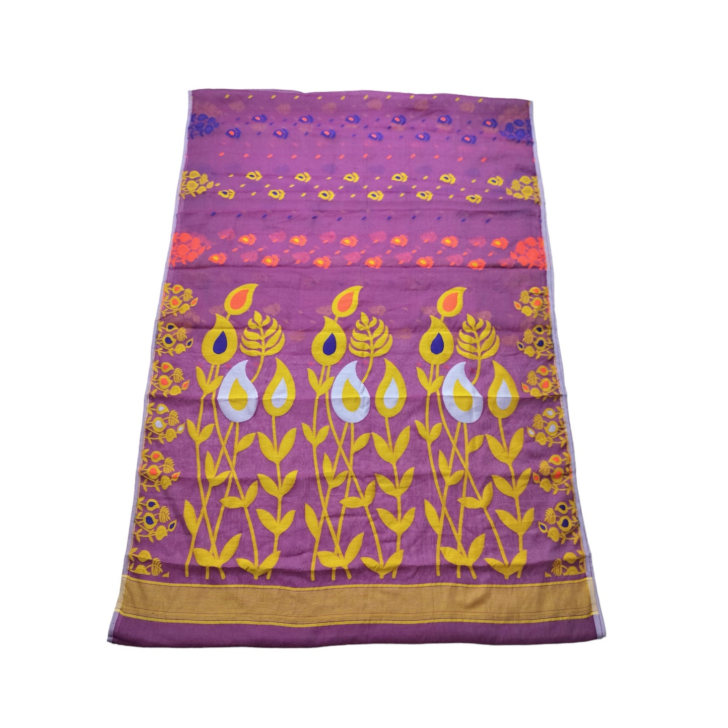 Dhakai Jamdani Saree Allover Jamdani Work Soft Jamdani Sari Comfortable To Wear Bengal Handloom Saree for Women Gift For DurgaPija
