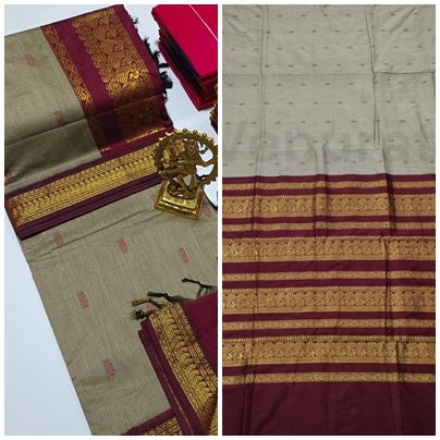 Authentic Gadwal Silk Saree with Zari Work Bengals Gadwal Sari for Women Gift for Her