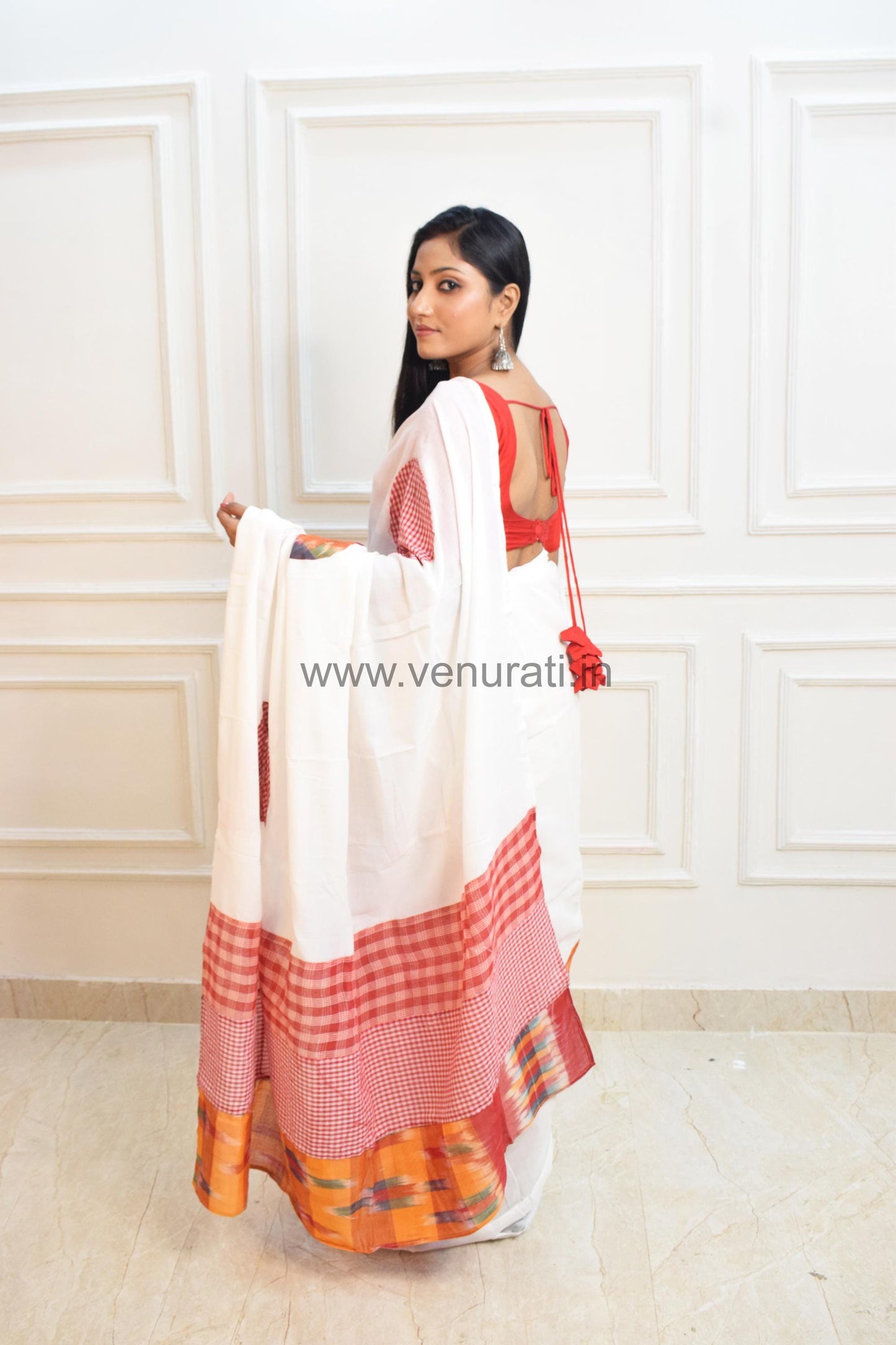 Handwoven Cotton Katki Mix Match Khadi Saree – Traditional Elegance for Every Occasion