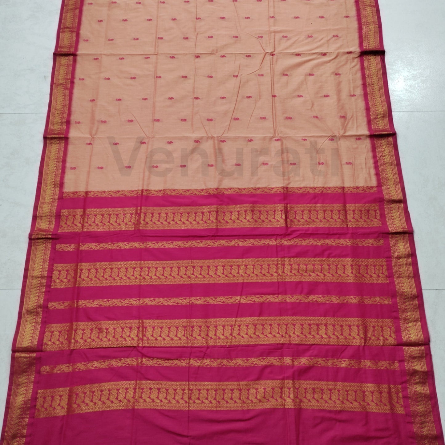 Authentic Gadwal Silk Saree with Zari Work Bengals Gadwal Sari for Women Gift for Her