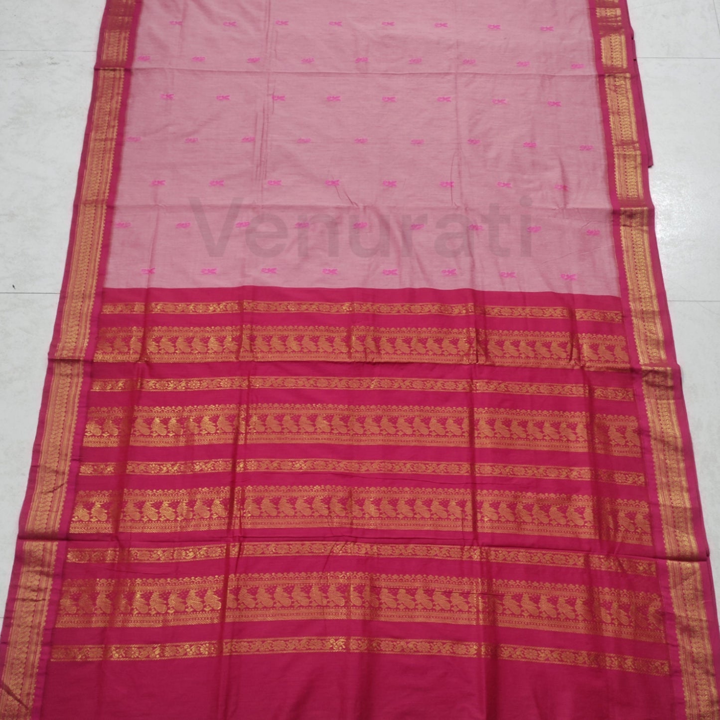 Authentic Gadwal Silk Saree with Zari Work Bengals Gadwal Sari for Women Gift for Her