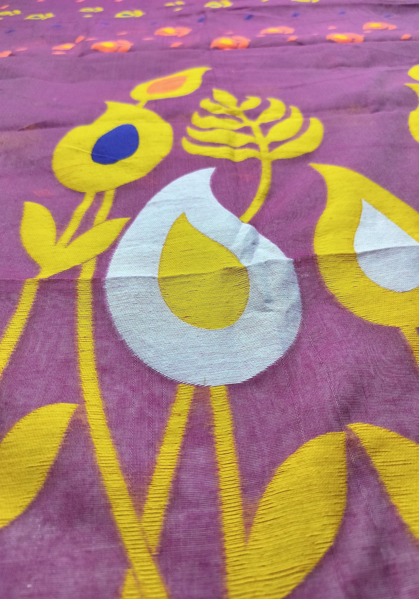 Dhakai Jamdani Saree Allover Jamdani Work Soft Jamdani Sari Comfortable To Wear Bengal Handloom Saree for Women Gift For DurgaPija