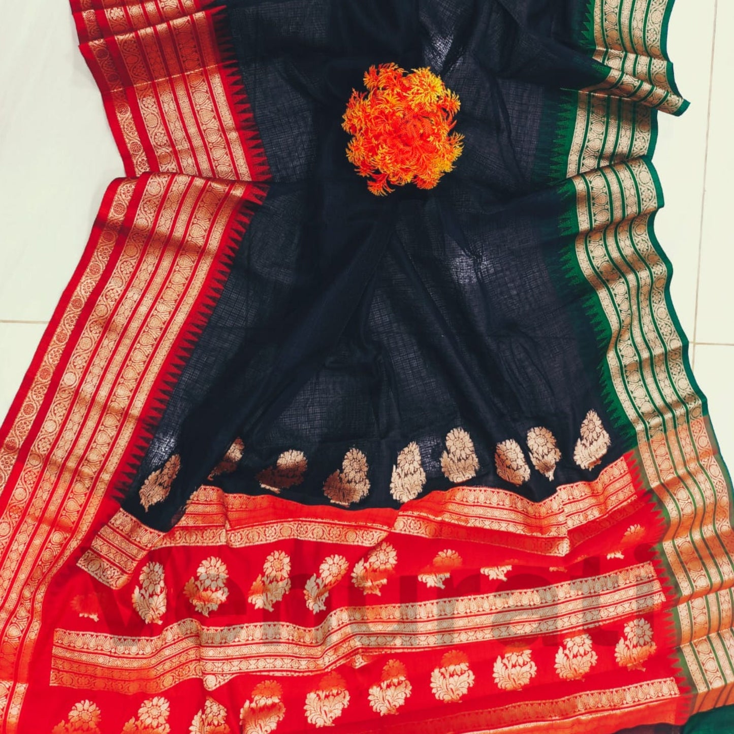 Authentic Kota Gadwal Silk Saree With Blouse Piece Designer Bollywood Silk Saree by VENURATI