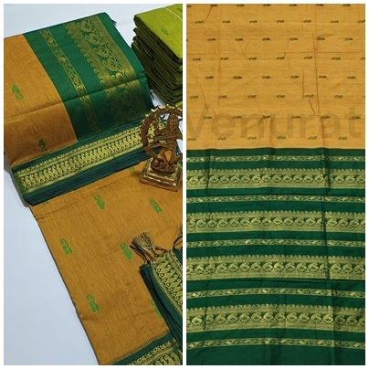 Authentic Gadwal Silk Saree with Zari Work Bengals Gadwal Sari for Women Gift for Her