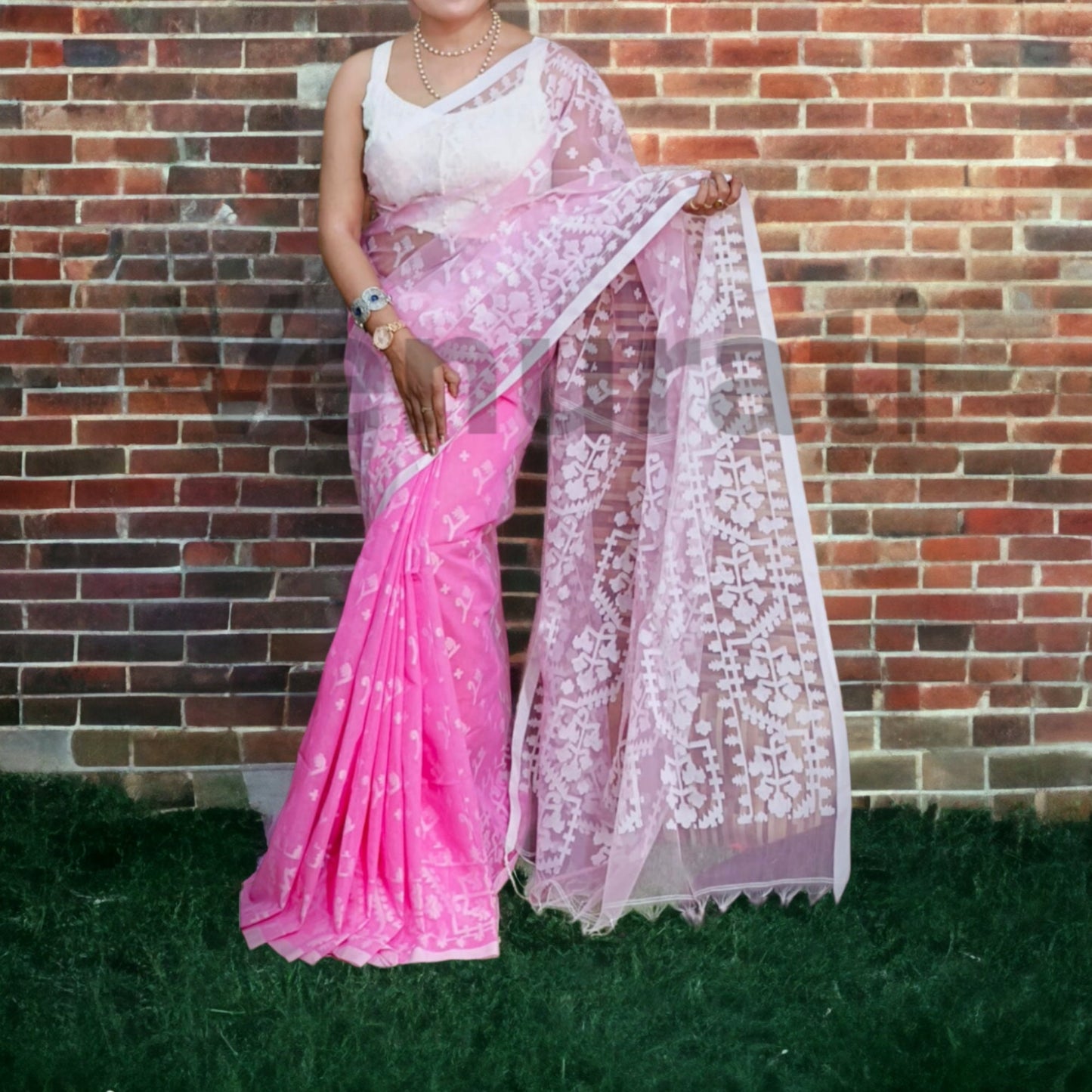 Cotton Soft Jamdani Saree Rich Texture And Work All Over Jamdani Work , Soft Dhakai Jamdani Saree Authentic Soft Jamdani Sari