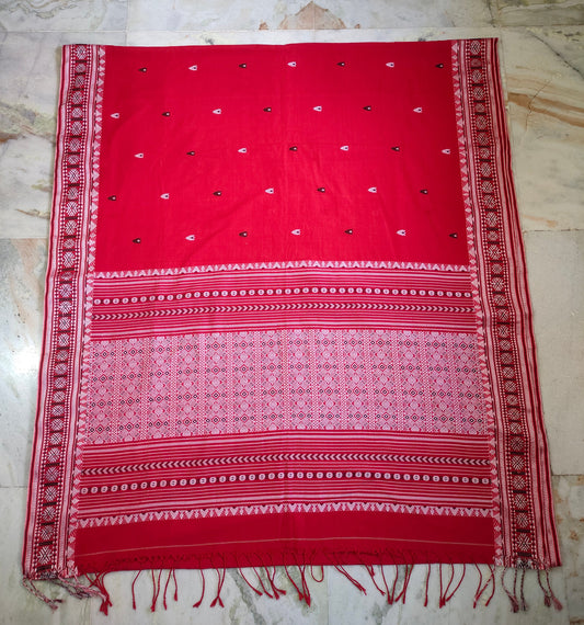 Authentic Assam Handwoven Khadi Cotton Saree Pure Mercerized Cotton Saree With Blouse Piece Dongria khadi Sari Begumpuri Jamdani Saree