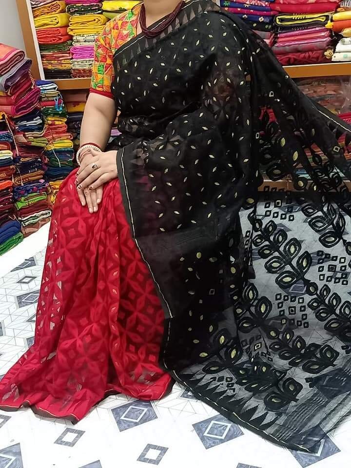 Minakari Dhakai Jamdani Saree comes with Rich Jamdani Texture, Soft Dhakai Jamdani Saree Authentic Soft Jamdani Sari Gift For Her
