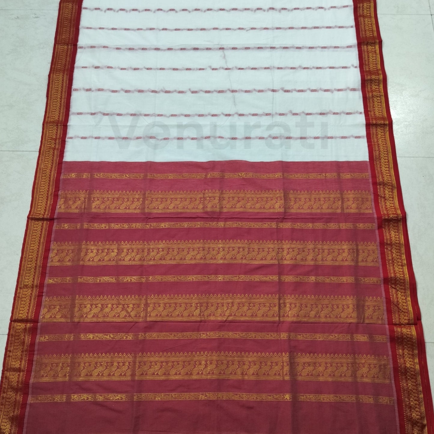 Authentic Gadwal Silk Saree with Zari Work Bengals Gadwal Sari for Women Gift for Her