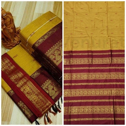 Authentic Gadwal Silk Saree with Zari Work Bengals Gadwal Sari for Women Gift for Her
