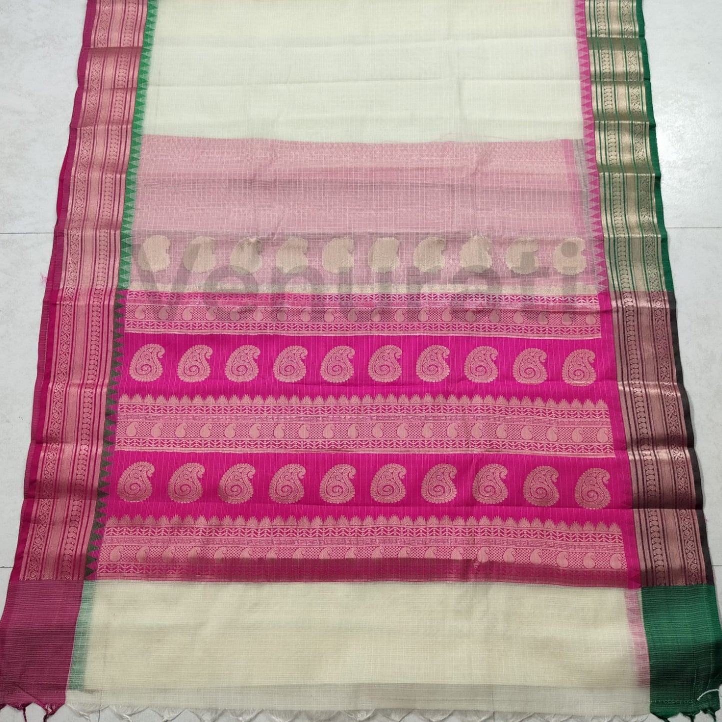 Authentic Kota Gadwal Silk Saree With Blouse Piece  Designer Bollywood Silk Saree by VENURATI