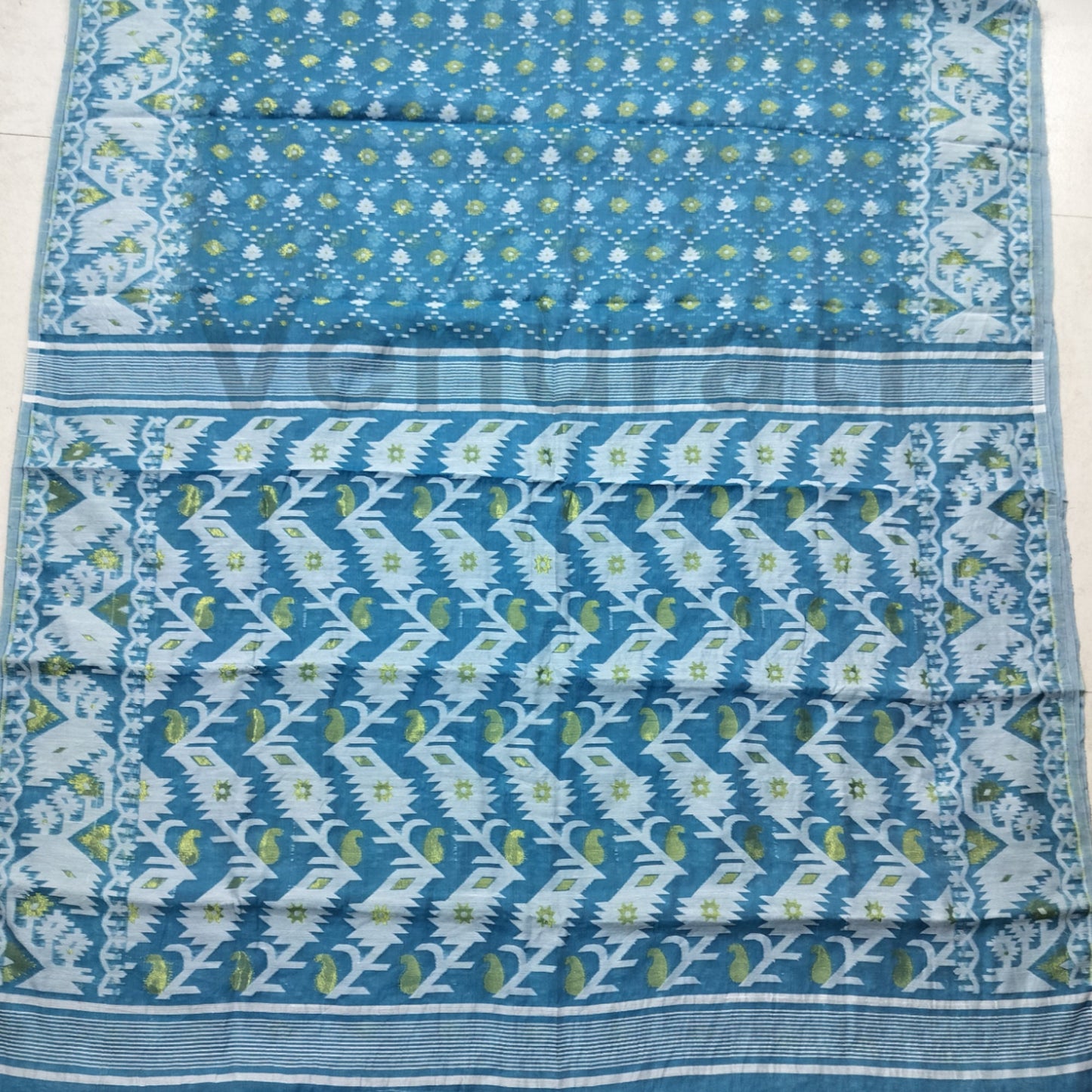 Dhakai Jamdani Saree - Handwoven Elegance from Bengal, Pure Jamdani Work Cotton Saree Regular Wear Saree Gift For Mom