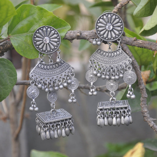 Elegant Black Polish Drop Earring Long Jhumka for Womens | Earring For Saree | Mothers Day Gift | Anniversary Gift