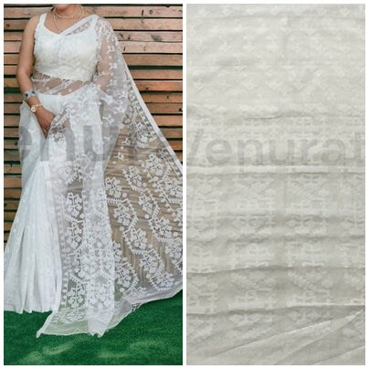 Cotton Soft Jamdani Saree Rich Texture And Work All Over Jamdani Work , Soft Dhakai Jamdani Saree Authentic Soft Jamdani Sari
