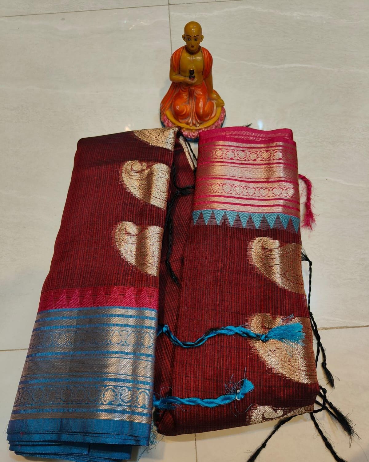 Authentic Kota Gadwal Silk Saree With Blouse Piece  Designer Bollywood Silk Saree by VENURATI