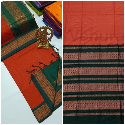 Authentic Gadwal Silk Saree with Zari Work Bengals Gadwal Sari for Women Gift for Her