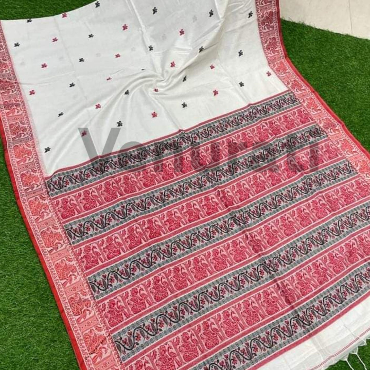 Exquisite Cotton Jamdani Saree Pure Cotton Saree Soft jamdani Saree Anniversary Gift Birthday Gift for Indian Wife