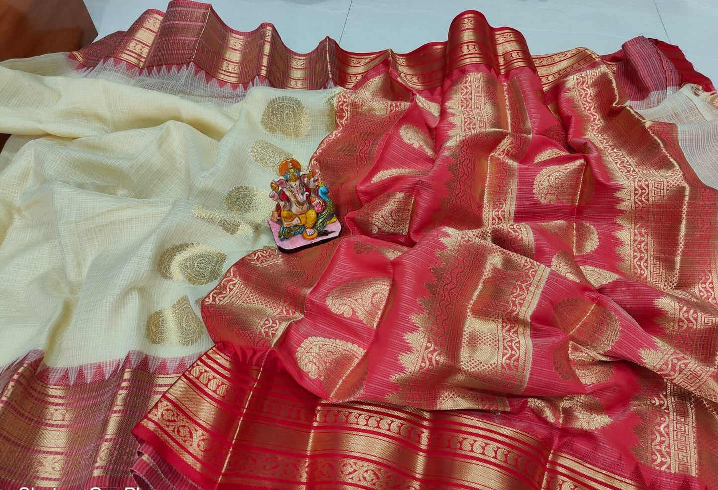 Authentic Kota Gadwal Silk Saree With Blouse Piece  Designer Bollywood Silk Saree by VENURATI