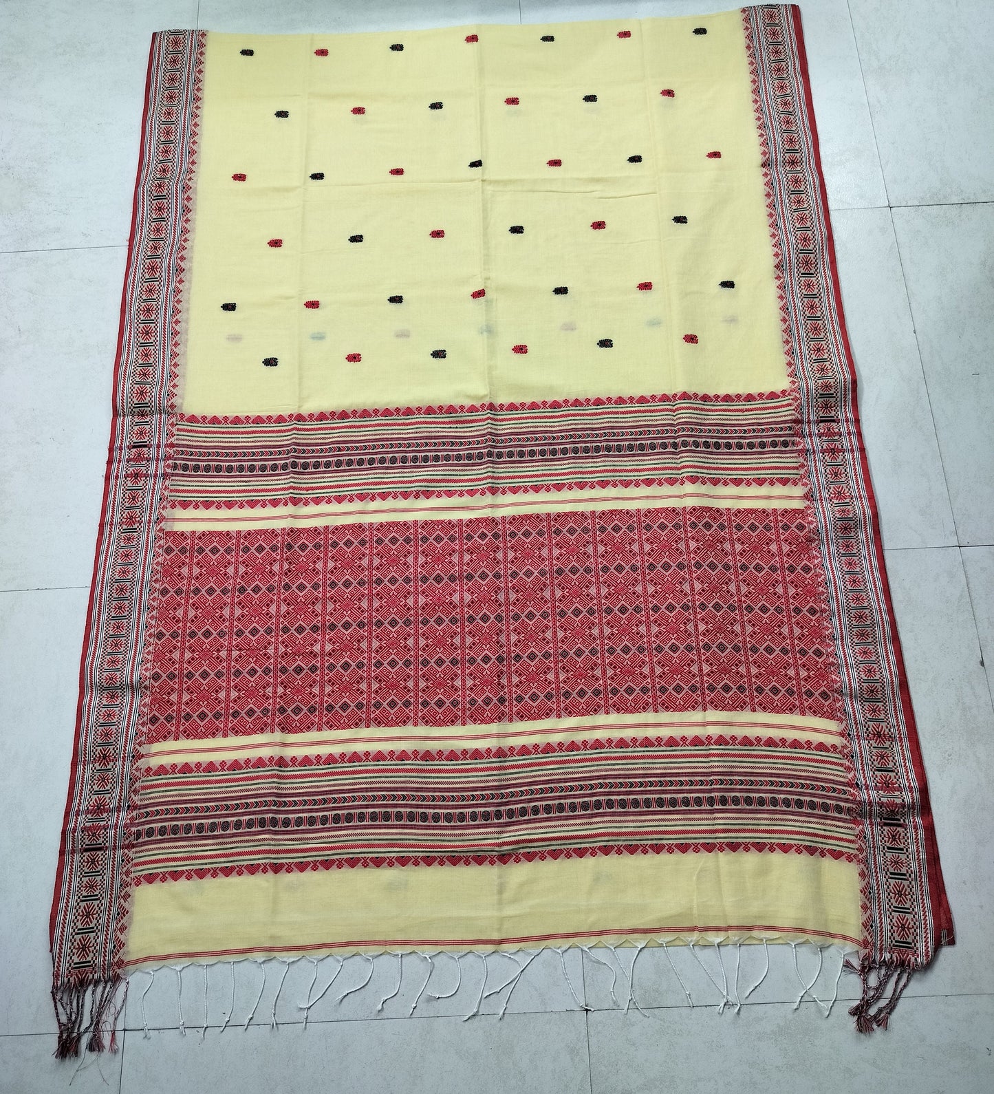 Authentic Assam Handwoven Khadi Cotton Saree Pure Mercerized Cotton Saree With Blouse Piece Dongria Khadi Sari Begumpuri Saree