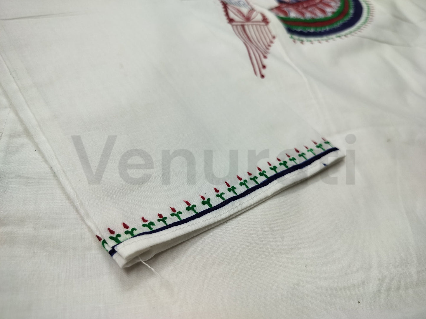Hand painted Pure Cotton Kurta for Men's, Indian Style Men's Kurta, Handpaint Punjabi for Men's, Gift for Husband