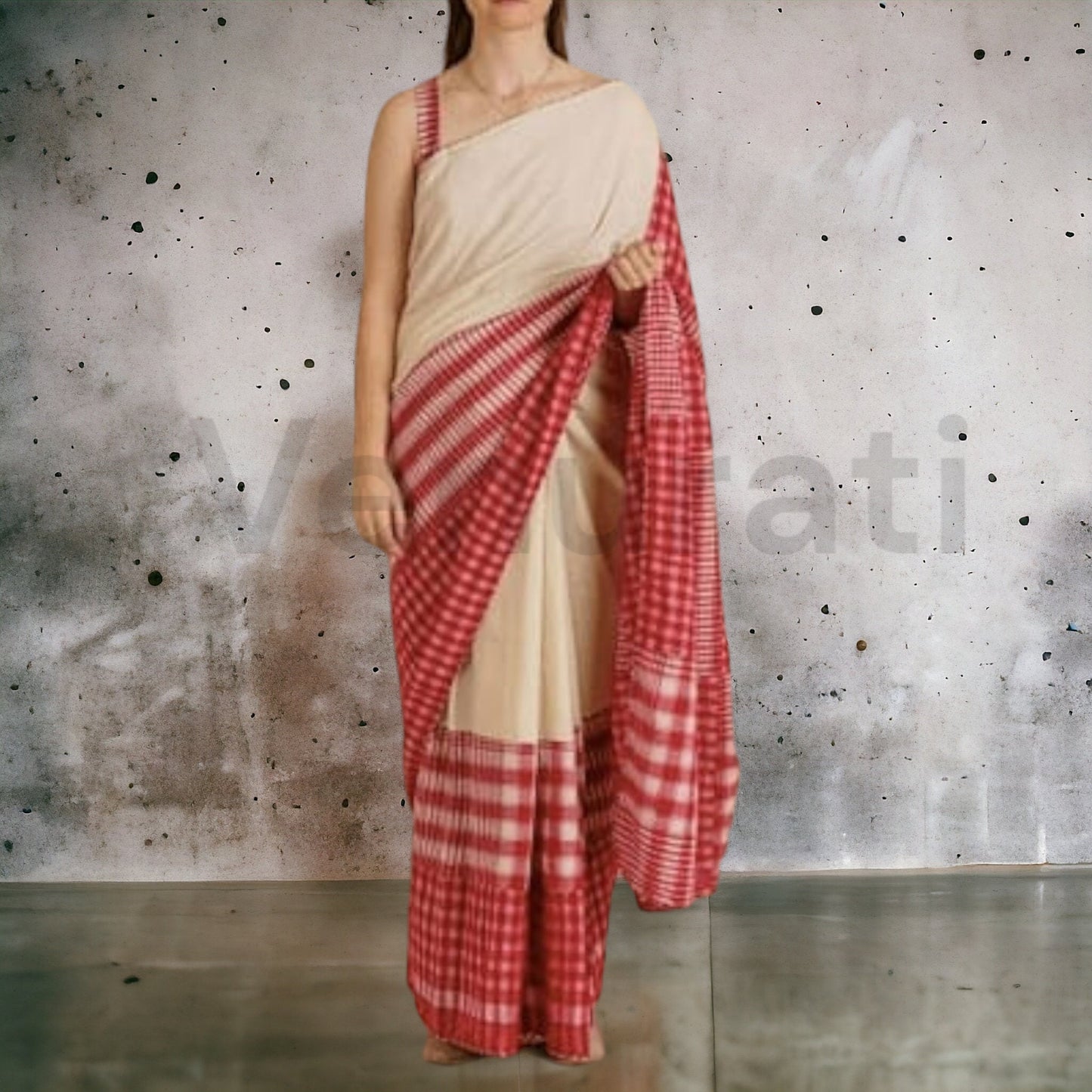Handwoven Cotton Katki Mix Match Khadi Saree – Traditional Elegance for Every Occasion