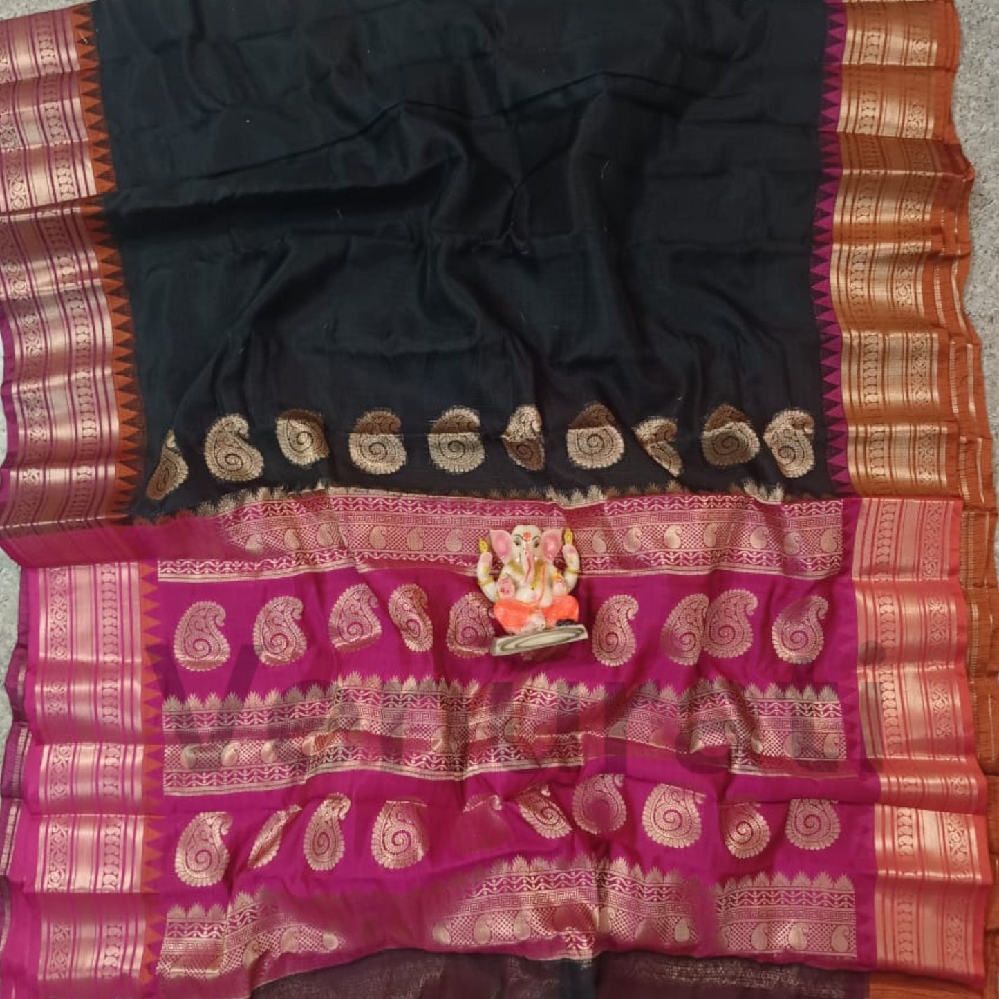 Authentic Kota Gadwal Silk Saree With Blouse Piece  Designer Bollywood Silk Saree by VENURATI