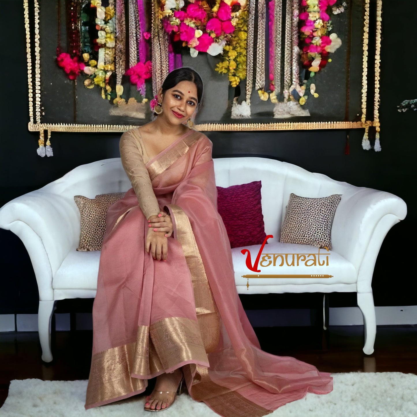 Benarasi Organza Saree, Bollywood Style Party Wear Indian Wedding Saree, Designer Organza Saree, Transparent Saree