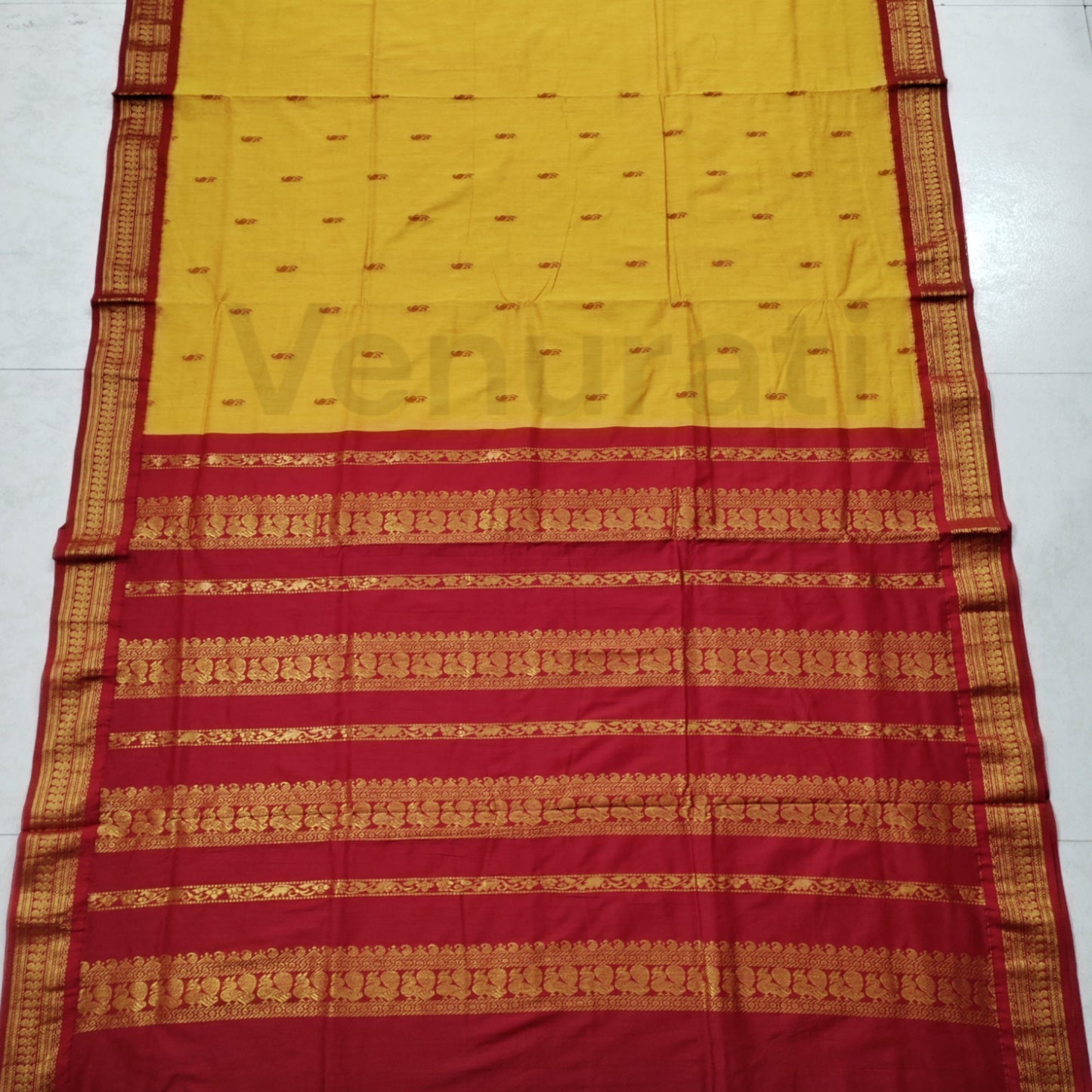 Authentic Gadwal Silk Saree with Zari Work Bengals Gadwal Sari for Women Gift for Her