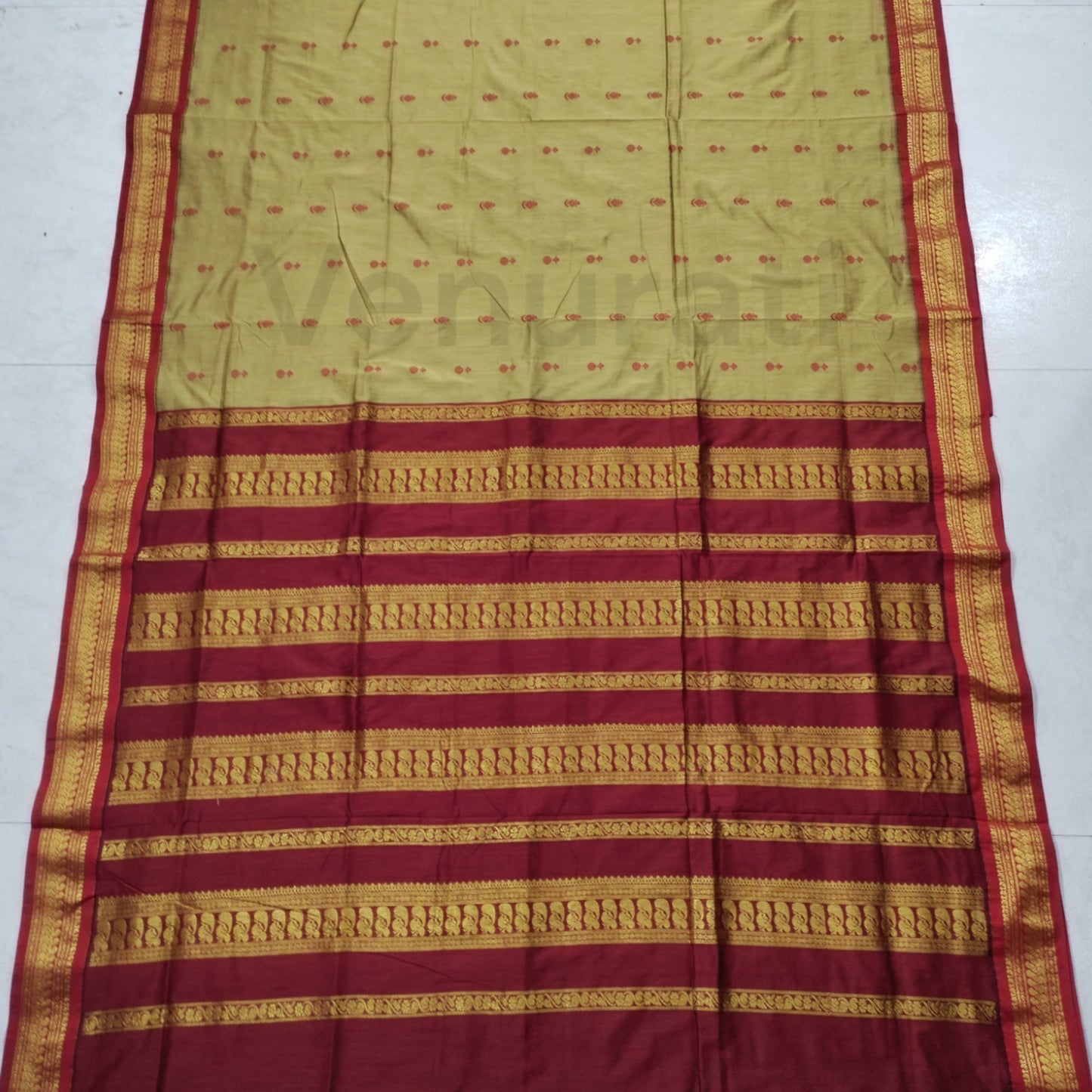 Authentic Gadwal Silk Saree with Zari Work Bengals Gadwal Sari for Women Gift for Her