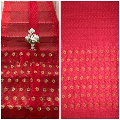 Bengals Dhakai Jamdani Saree Soft Jamdani Saree Comfortable Rich Work Handloom Jamdani Sari Gift for Durgapuja Diwali Anniversary