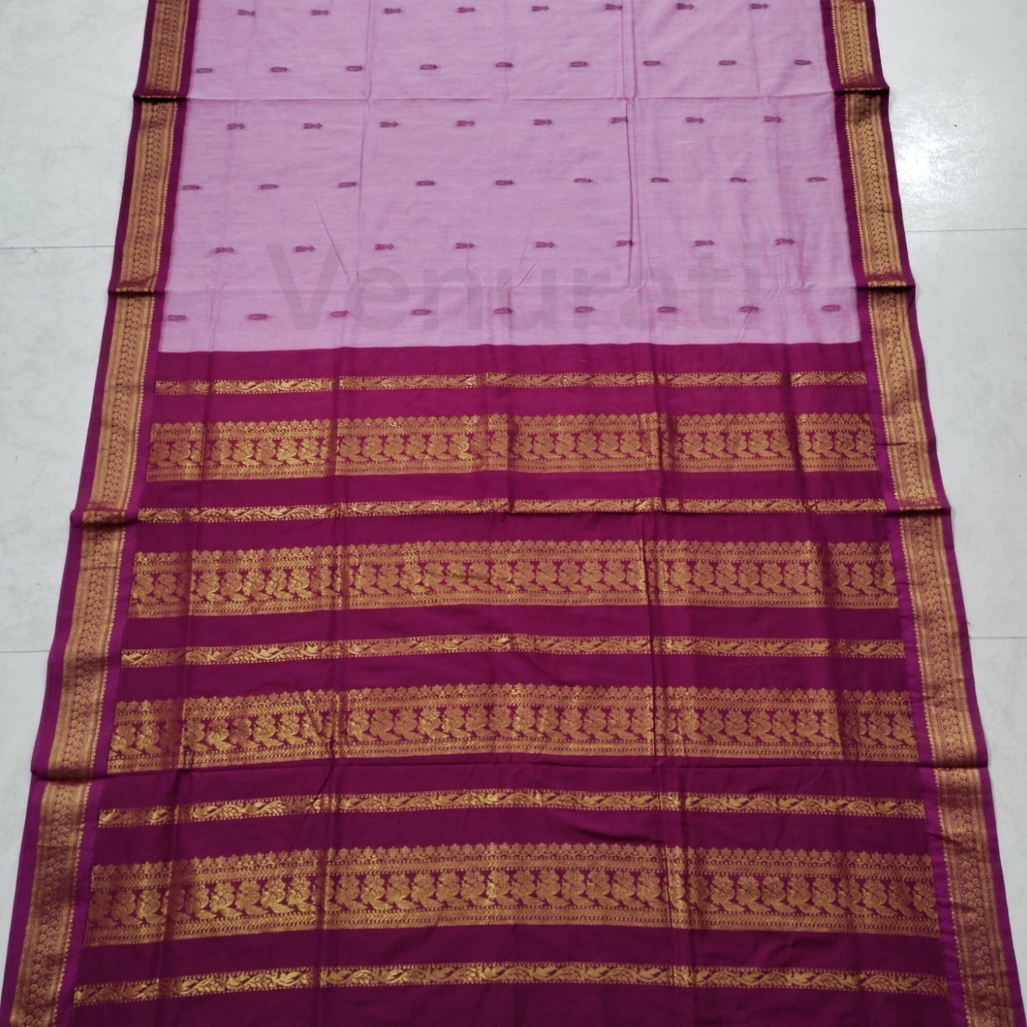 Authentic Gadwal Silk Saree with Zari Work Bengals Gadwal Sari for Women Gift for Her