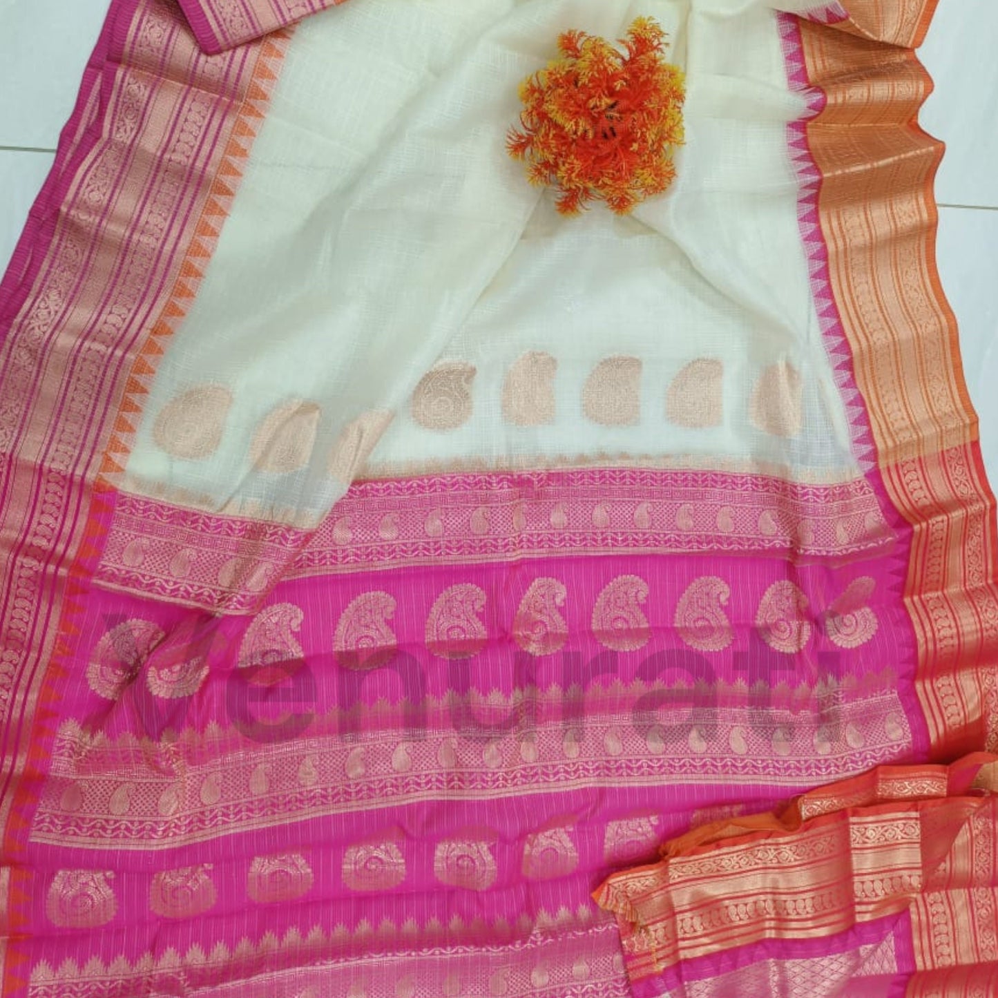 Authentic Kota Gadwal Silk Saree With Blouse Piece  Designer Bollywood Silk Saree by VENURATI