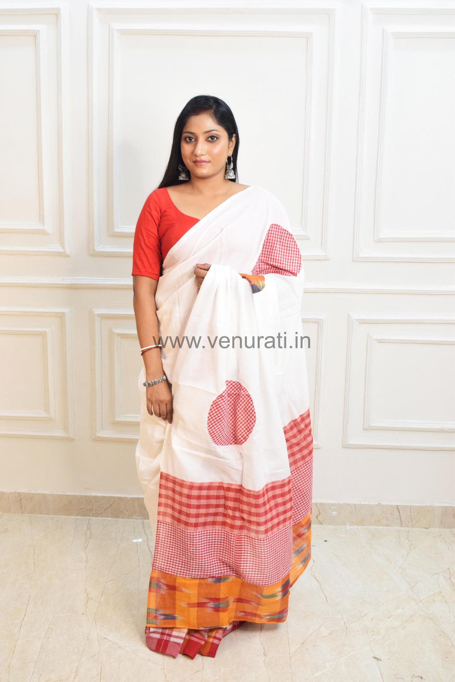 Handwoven Cotton Katki Mix Match Khadi Saree – Traditional Elegance for Every Occasion