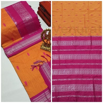 Authentic Gadwal Silk Saree with Zari Work Bengals Gadwal Sari for Women Gift for Her