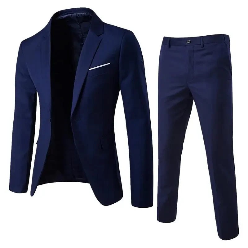 Custom Made Men Formal Blazer 2 Piece Suit Set For Men Solid Colour Blazer For men Slim Fit Blazer For Men Party Wear For Men Gift For Men
