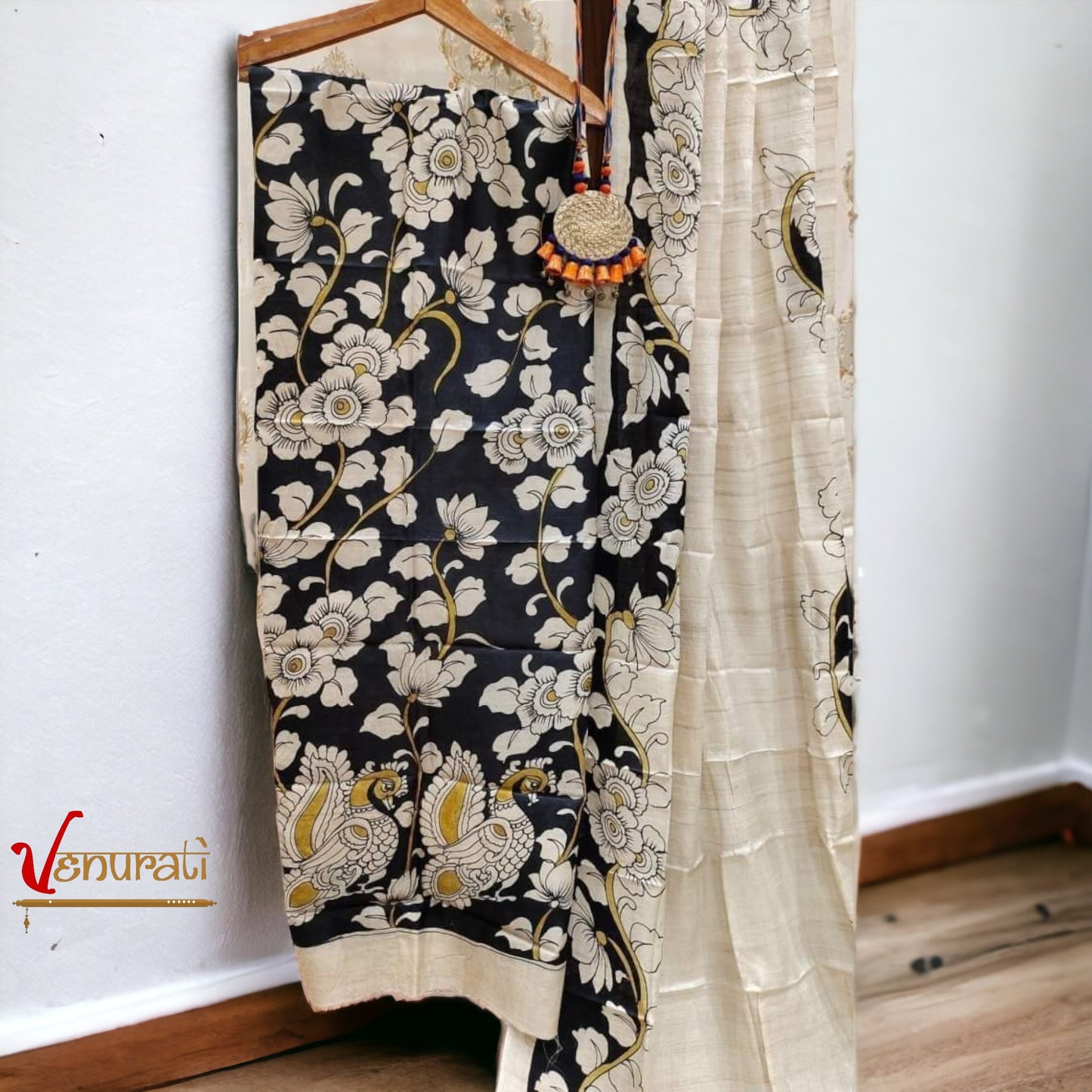 Authentic Kalamkari Design Salwar Suit Piece Set With SILK MARK Designer Bollywood Kurtis by VENURATI