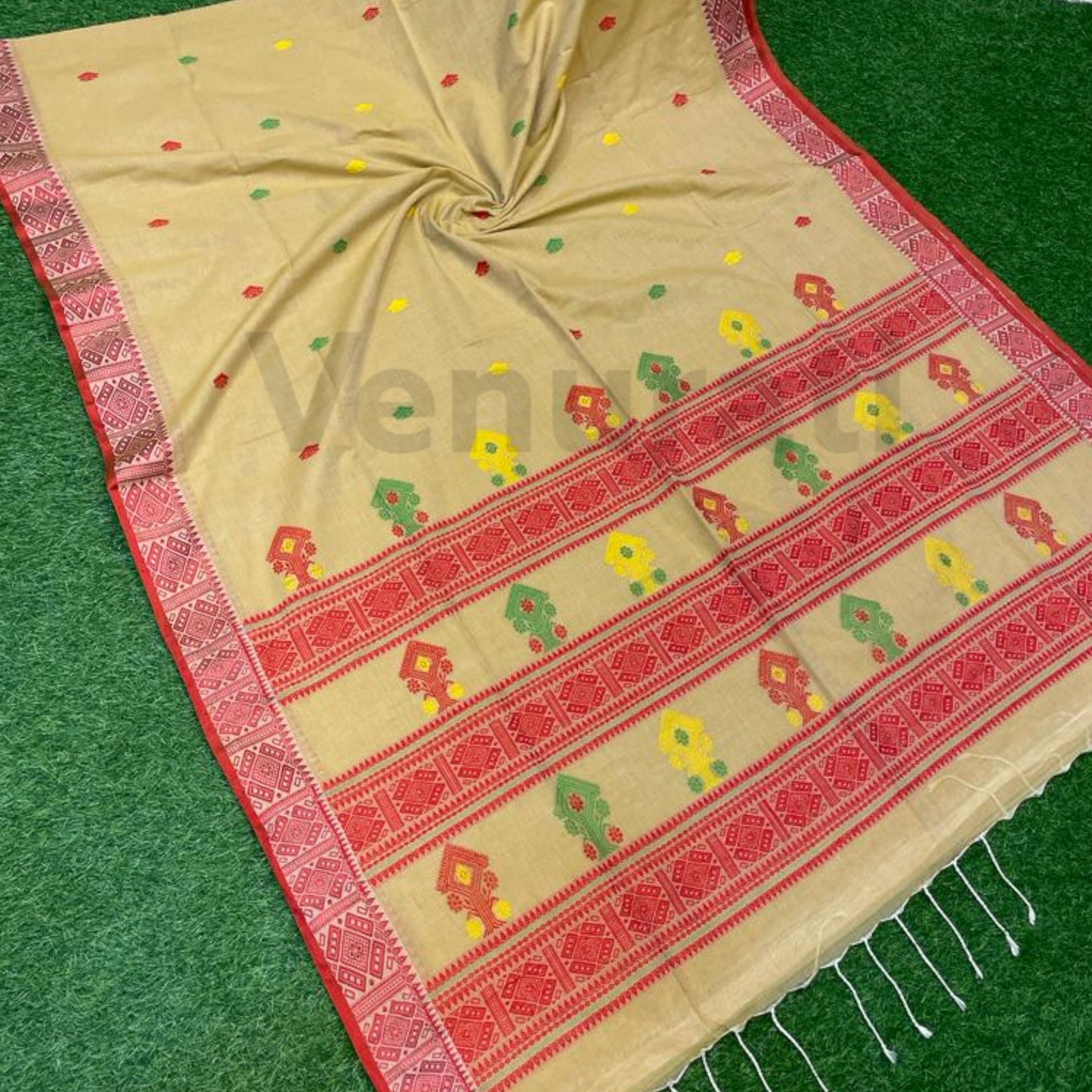 Exquisite Mercerized Cotton Jamdani Saree Pure Cotton Saree Soft jamdani Saree Anniversary Gift Birthday Gift for Indian Wife
