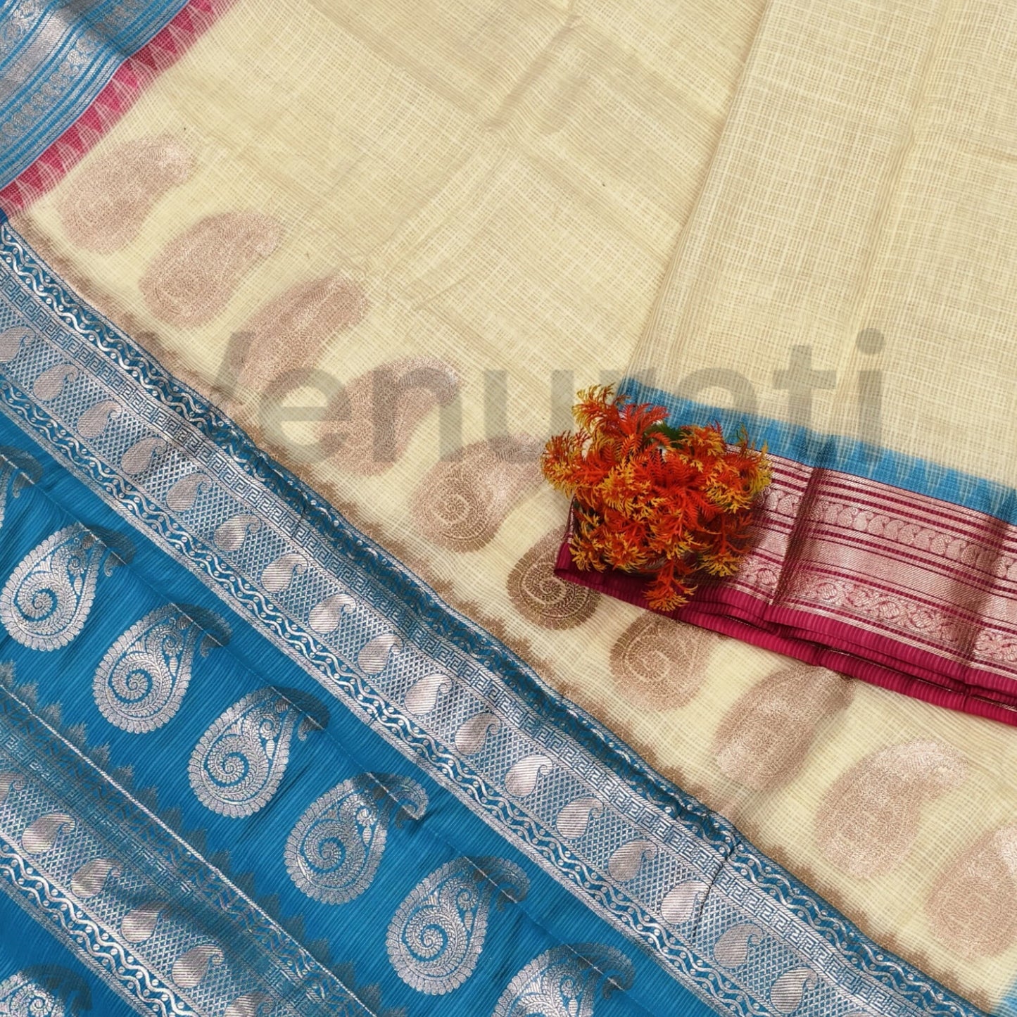 Authentic Kota Gadwal Silk Saree With Blouse Piece  Designer Bollywood Silk Saree by VENURATI