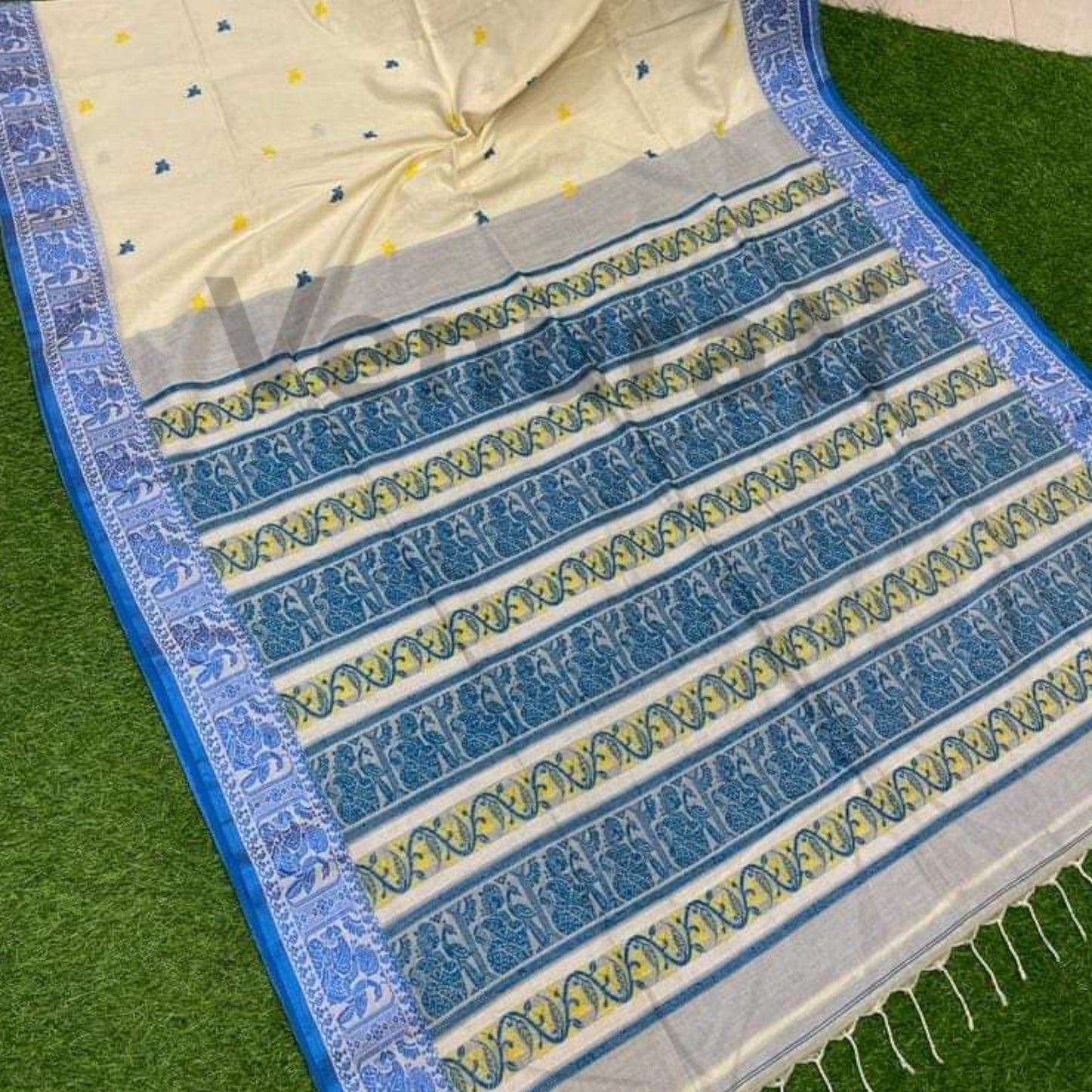 Exquisite Cotton Jamdani Saree Pure Cotton Saree Soft jamdani Saree Anniversary Gift Birthday Gift for Indian Wife