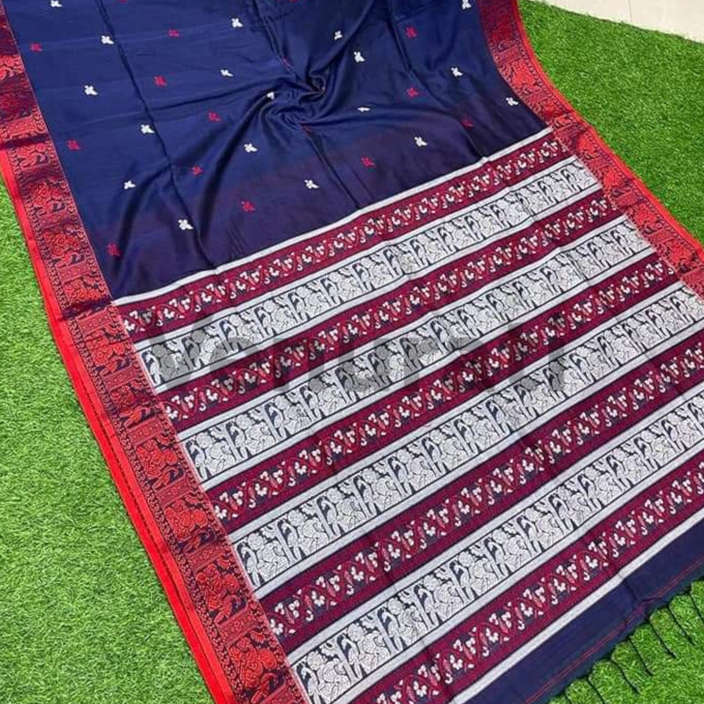 Exquisite Cotton Jamdani Saree Pure Cotton Saree Soft jamdani Saree Anniversary Gift Birthday Gift for Indian Wife