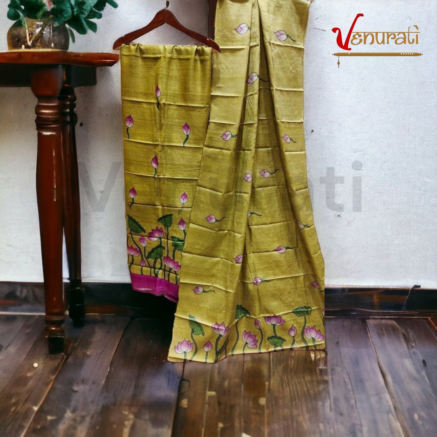 Authentic Kalamkari Design Salwar Suit Piece Set With SILK MARK Designer Bollywood Kurtis by VENURATI