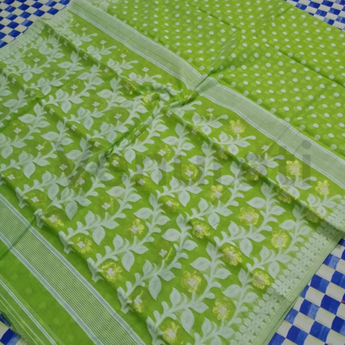 Bengals Dhakai Jamdani Saree Soft Jamdani Saree Comfortable Rich Work Handloom Jamdani Sari Gift for Durgapuja Diwali Anniversary