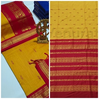 Authentic Gadwal Silk Saree with Zari Work Bengals Gadwal Sari for Women Gift for Her