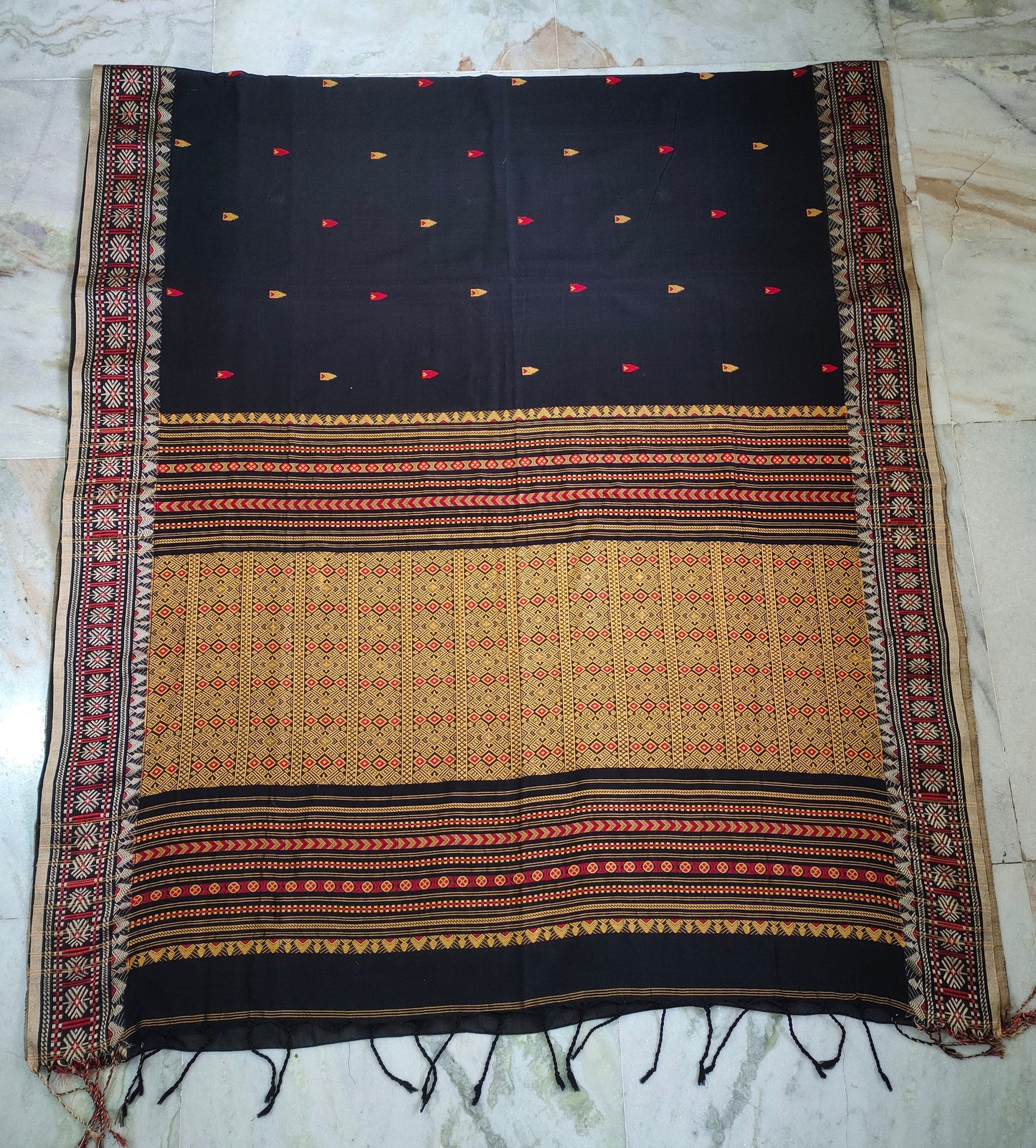 Authentic Assam Handwoven Khadi Cotton Saree Pure Mercerized Cotton Saree With Blouse Piece Dongria Khadi Sari Begumpuri Saree