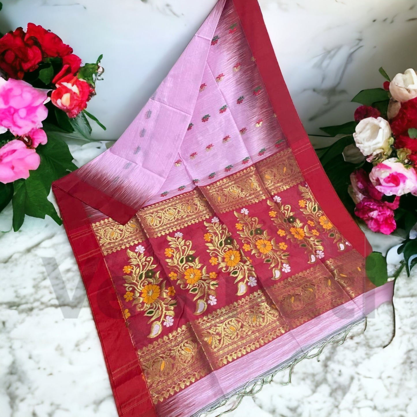 Regal Elegance Katki Baha Jamdani Saree Handwoven Opulence, Khadi  Silk Elegant jamdani Saree for Women