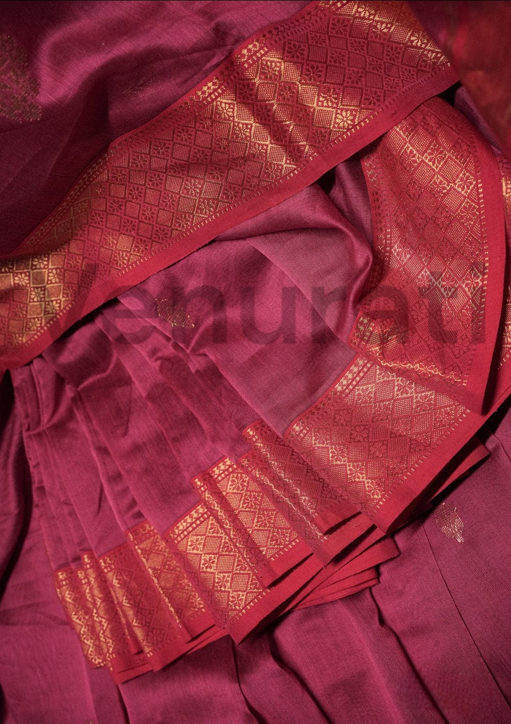 Handloom Gadowal Saree Jari Par And Jari Work With Blouse Piece Designer Bollywood Saree by VENURATI