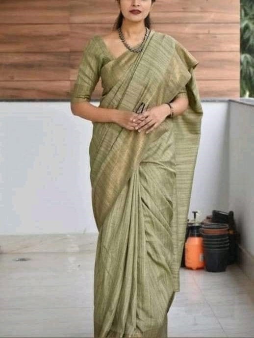 Red Silk Saree for Womens Pure Tasar Silk Sari With Blouse Piece, Gift For Anniversary, Indian Silk Saree
