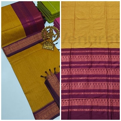 Authentic Gadwal Silk Saree with Zari Work Bengals Gadwal Sari for Women Gift for Her