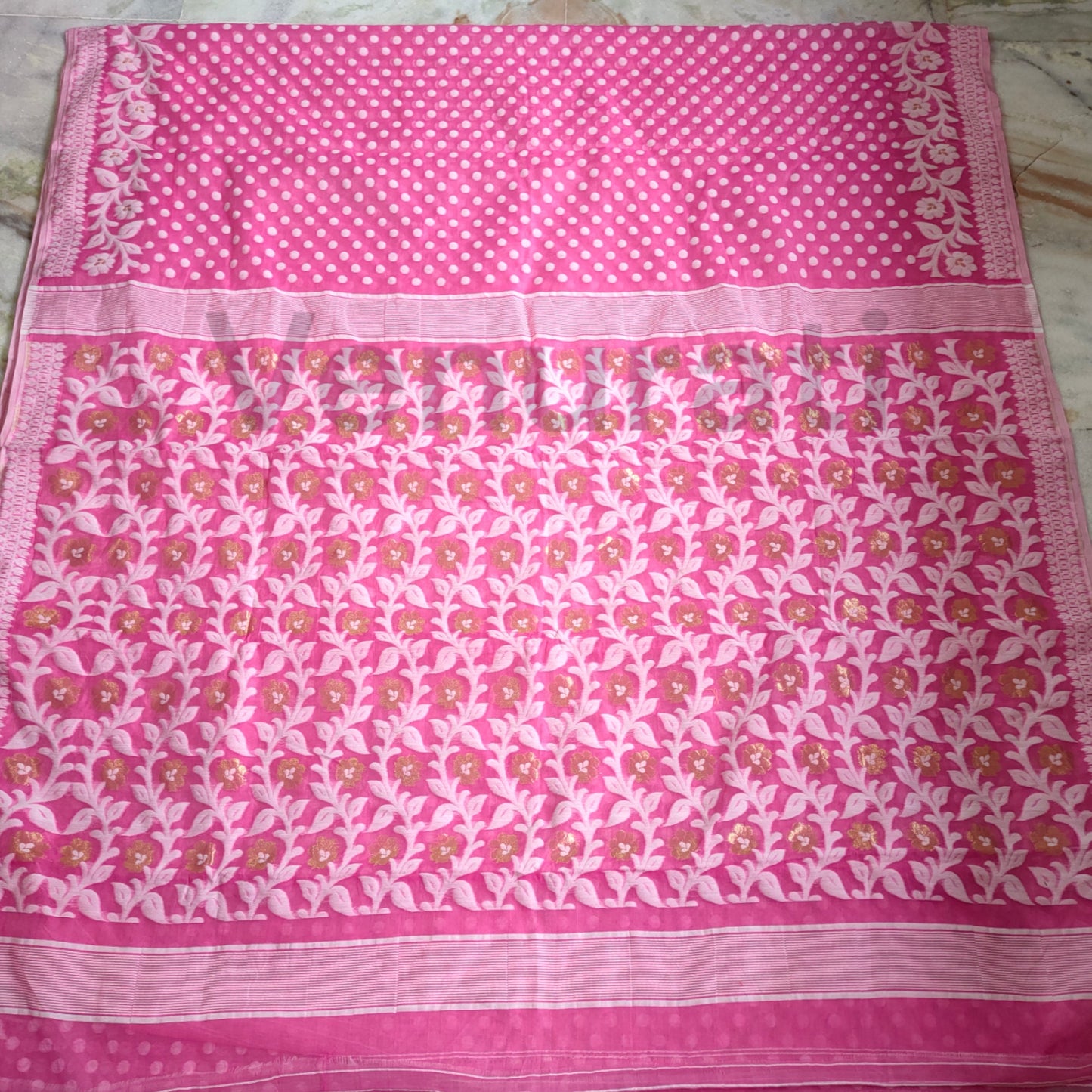 Bengals Dhakai Jamdani Saree Soft Jamdani Saree Comfortable Rich Work Handloom Jamdani Sari Gift for Durgapuja Diwali Anniversary