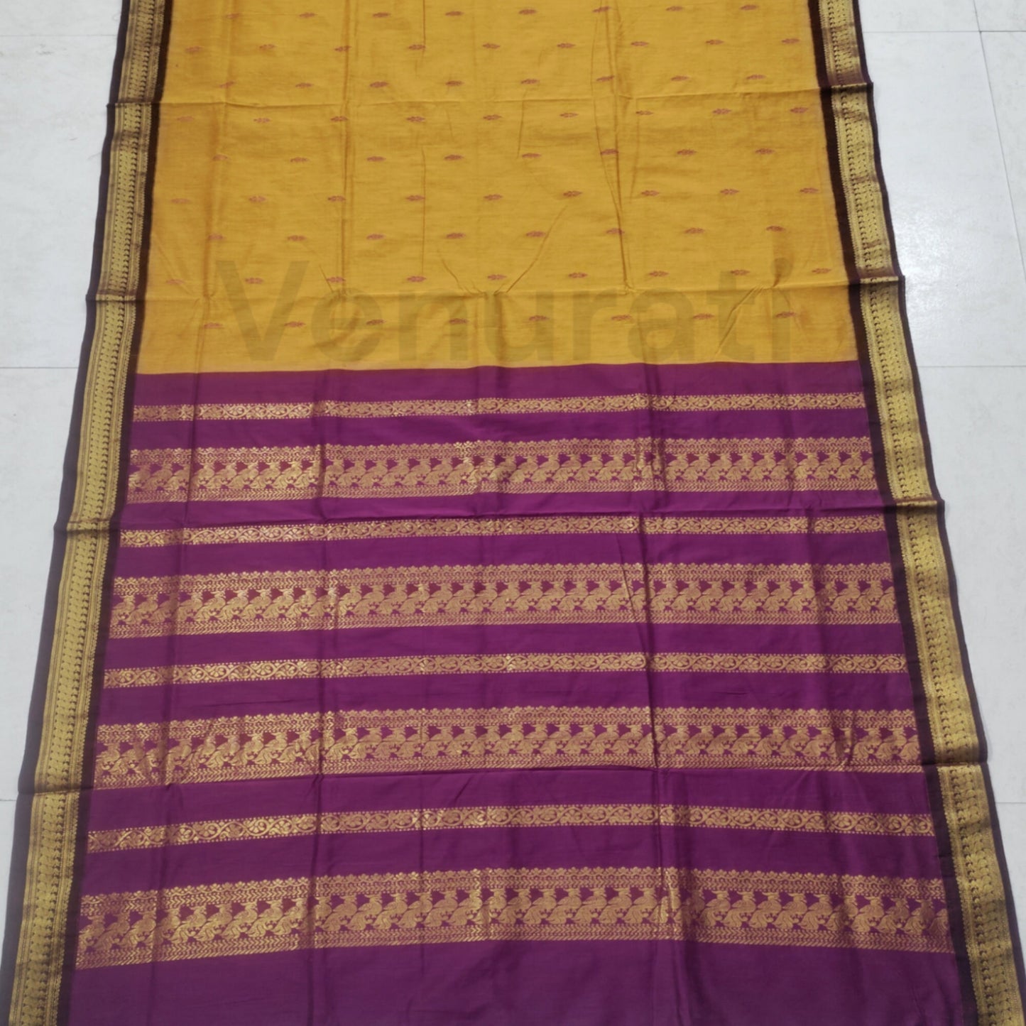 Authentic Gadwal Silk Saree with Zari Work Bengals Gadwal Sari for Women Gift for Her